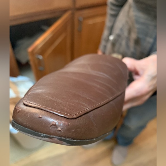 Naturalizer Brown Leather Loafers with Rounded Toe - Picture 4 of 4